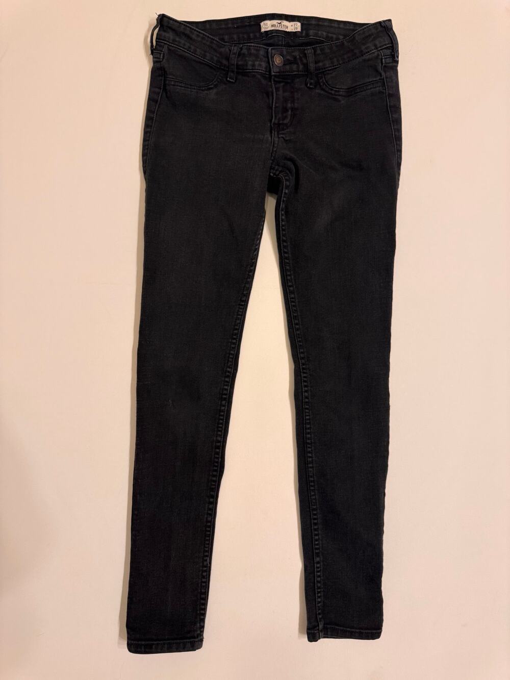 Hollister Women's Black Stretch Skinny Jeans Denim Size 5S Short 29" Inseam